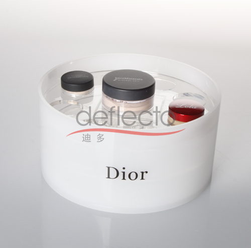 迪多-圆形亚克力化妆品展示盒